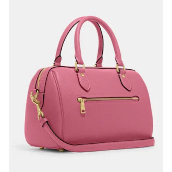 COACH Rowan Satchel Crossgrain Leather - Petunia - Picture 2 of 9